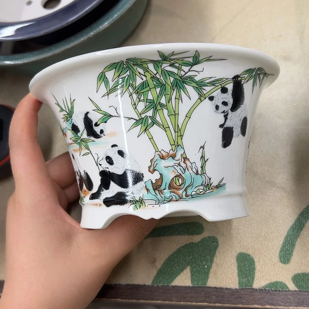 紫砂花盆786号瑕疵15/8cm