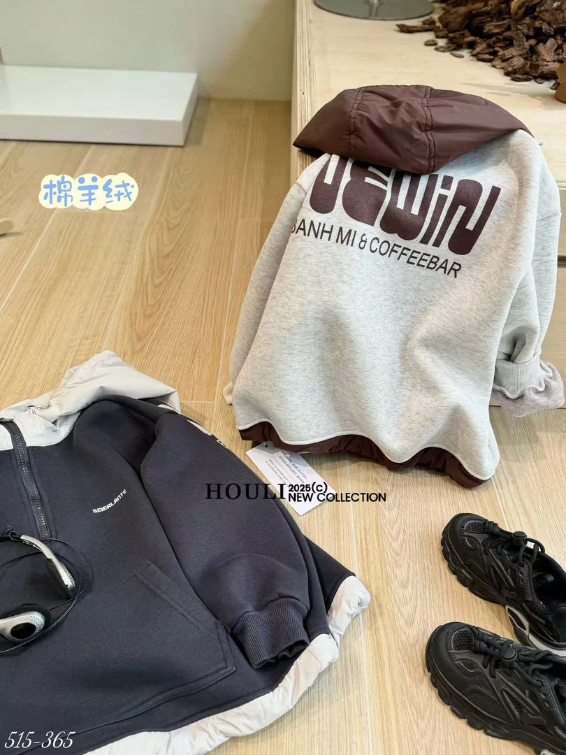 拉链常规秋季韩系风中大童套装休闲女童男女通用