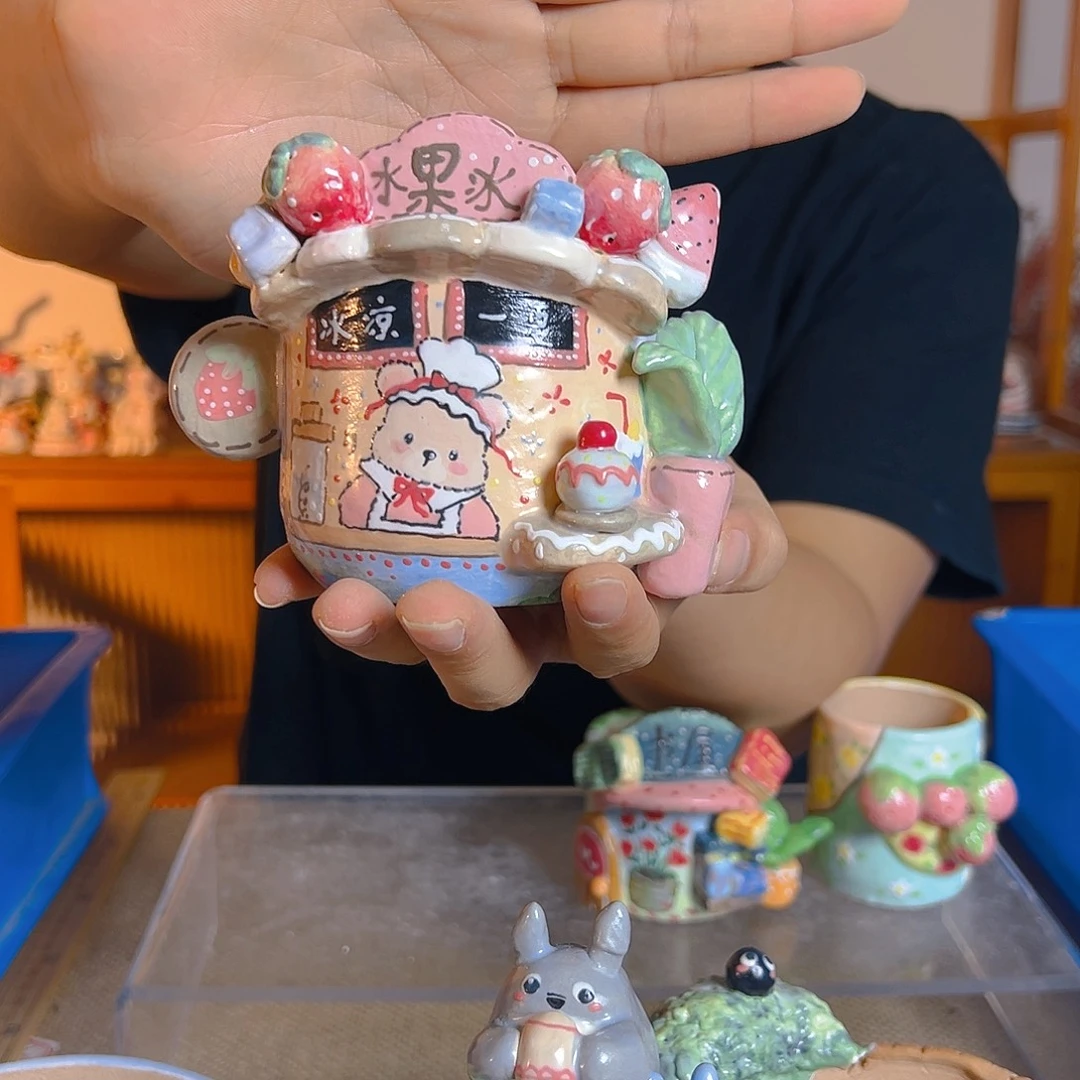 老梧家的手工多肉花盆
