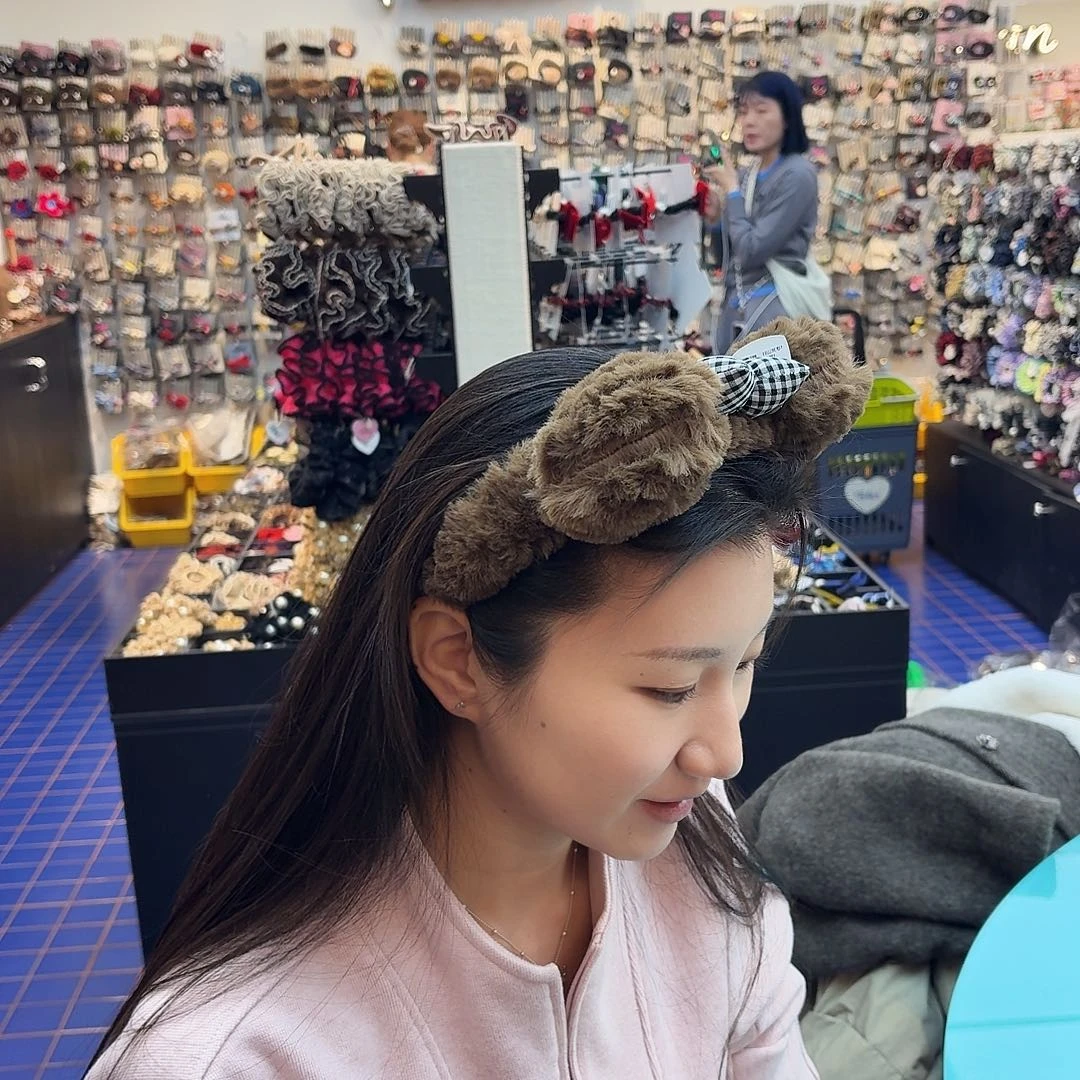 布艺非金属发箍熊猫耳朵11号