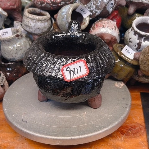 粗陶花盆手工花盆制作就这样