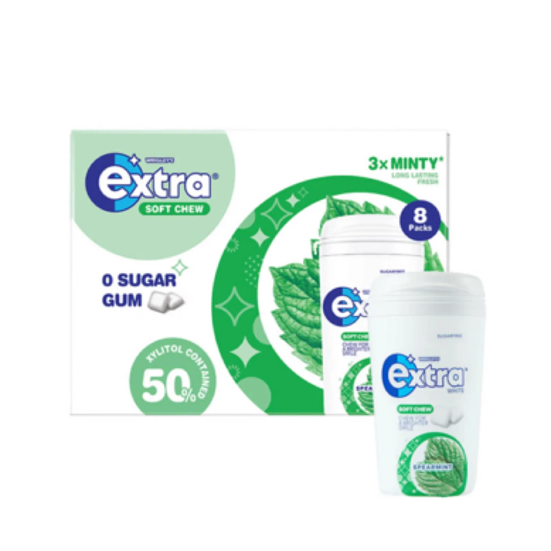 Extra 木糖醇O糖脆皮软心口香糖 500g