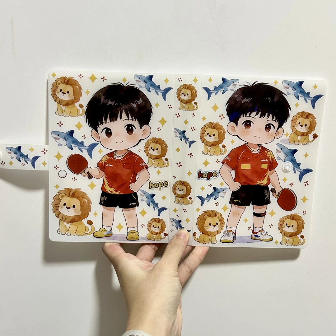 莎头卡册相册3寸可放塑封周边原创手绘卡通装饰薯条派5114双签