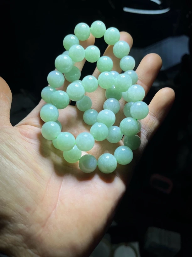 非金属棉绳项链 珠子链冰透