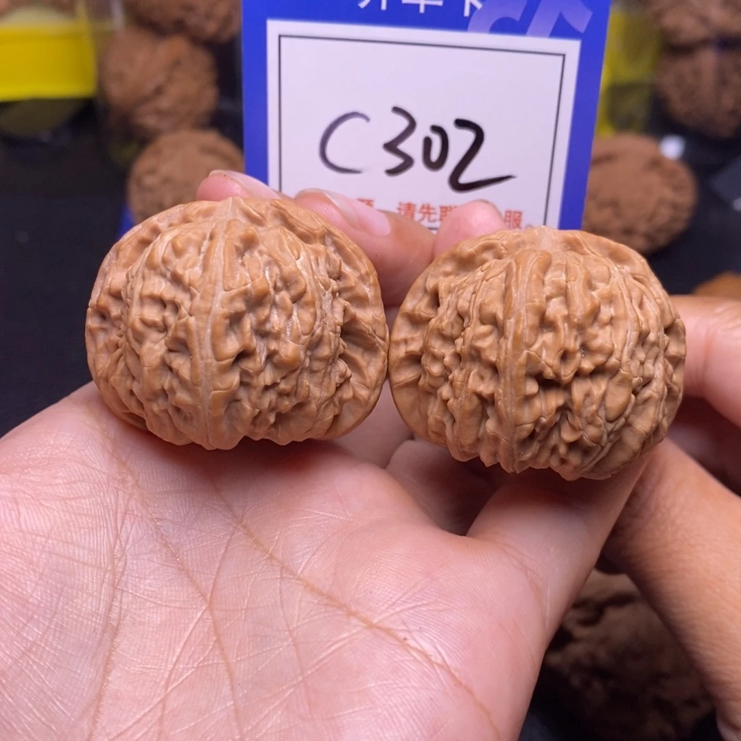 把件桃核40全品闷白c302