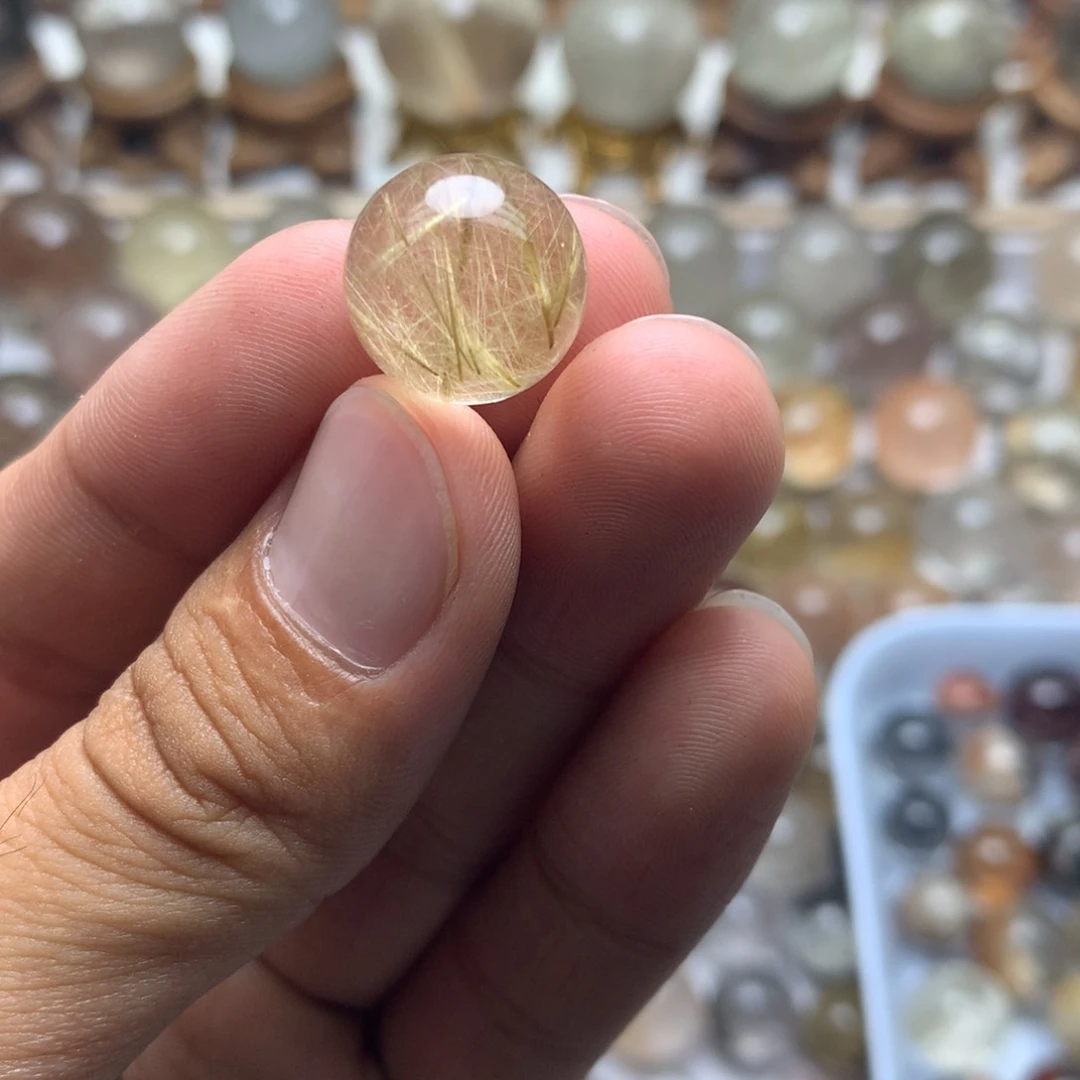 水晶珠宝半成品未镶嵌御****院发晶球