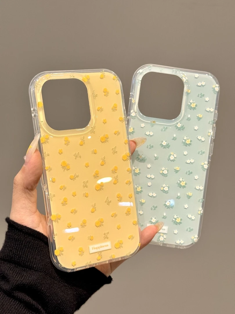 ins简约小清新满屏碎花适用16Promax手机壳15保护套14小众13防摔