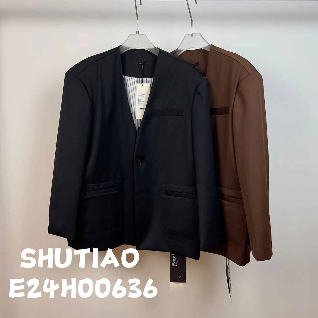 【SHUTIAO】2024秋冬：新款小众设计款外套E24H00636