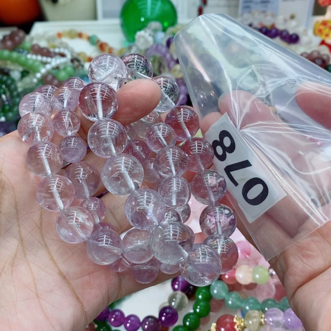 婧***号银S800镀金镶嵌手链水晶