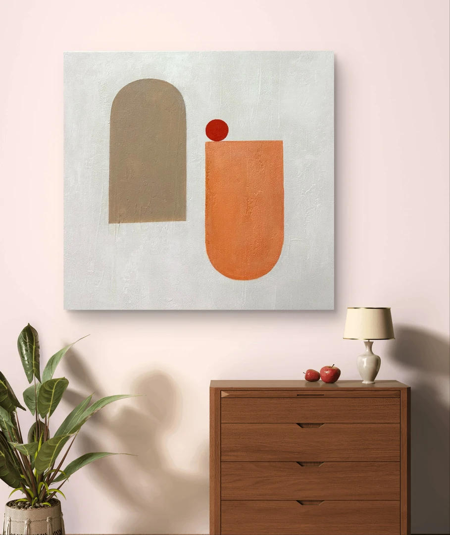 《永恒的甜蜜》油画布纯手绘餐厅卧室挂画