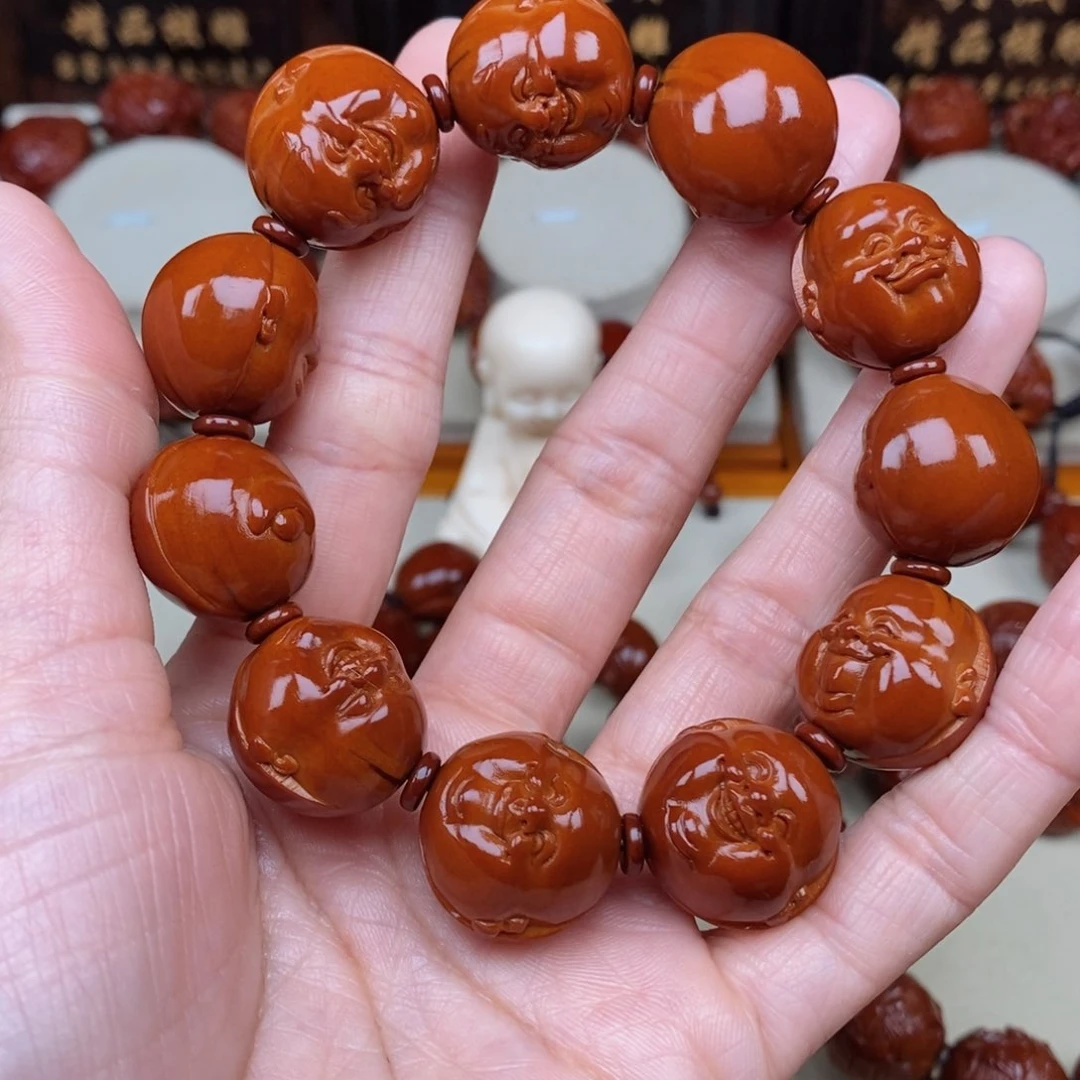 橄榄核吊坠旭***。十分开心，