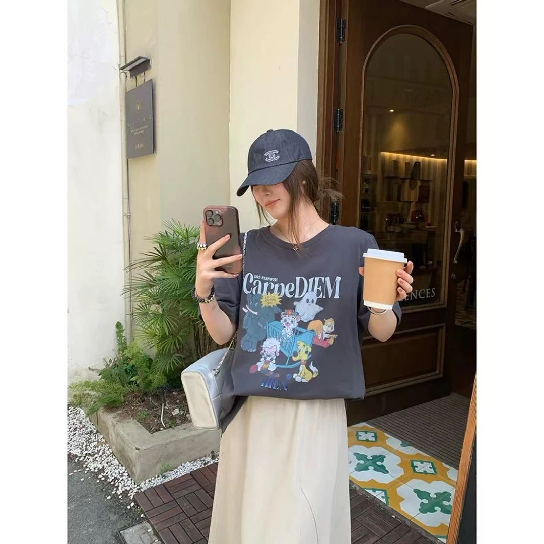 【反季现货-NAZ微胖高端定制】趣味动物印花短袖T恤