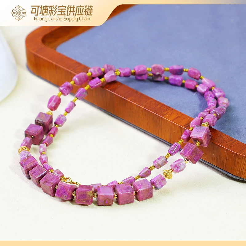 南非舒俱来 18K金S级桃红樱花舒俱来项链/多样性发一件