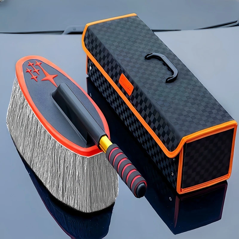 蜡刷汽车蜡拖掸子车用扫灰刷子除尘擦车拖把油毛刷掸子清洁工具