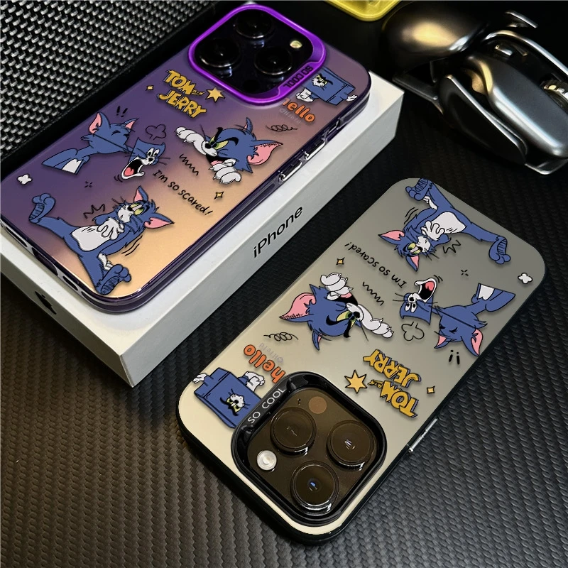 惊吓汤姆适用苹果16promax手机壳iPhone15创意14保护套17新款卡通