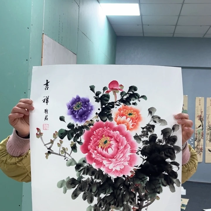 国画我的心好痛啊我的心真的好痛啊
