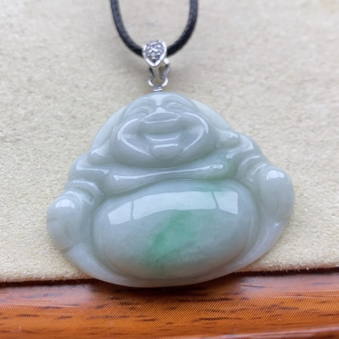 翡翠银S925镶嵌颈饰吊坠3