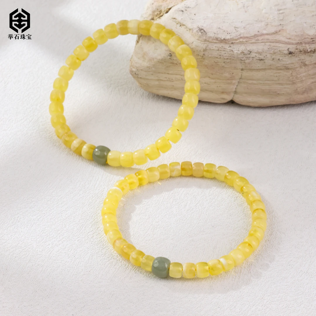 【举石珠宝】T0216-5062-36蜜蜡手串（一件/多样性发/约6mm）M