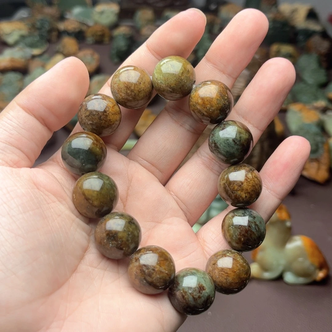 岫岩老玉（透闪石质玉）手串未镶嵌