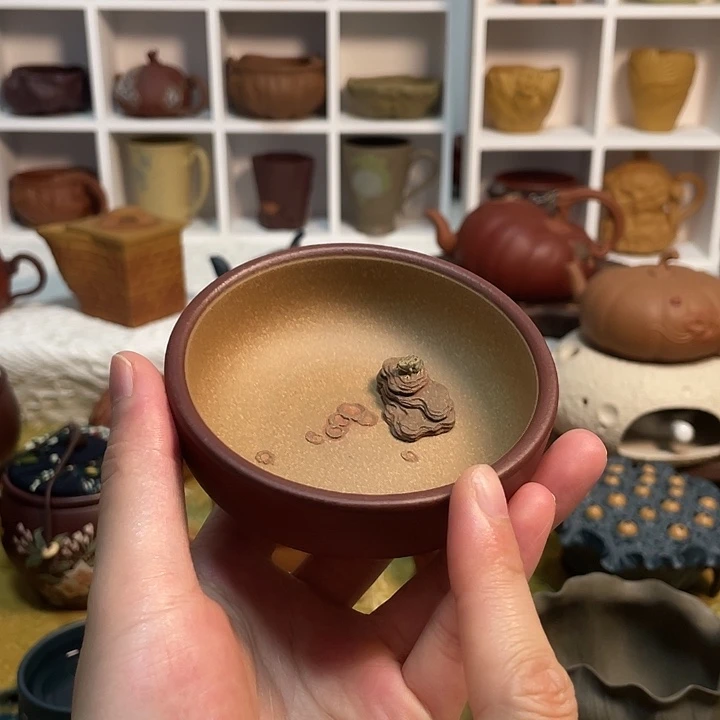 二***家紫砂茶宠青蛙主人杯