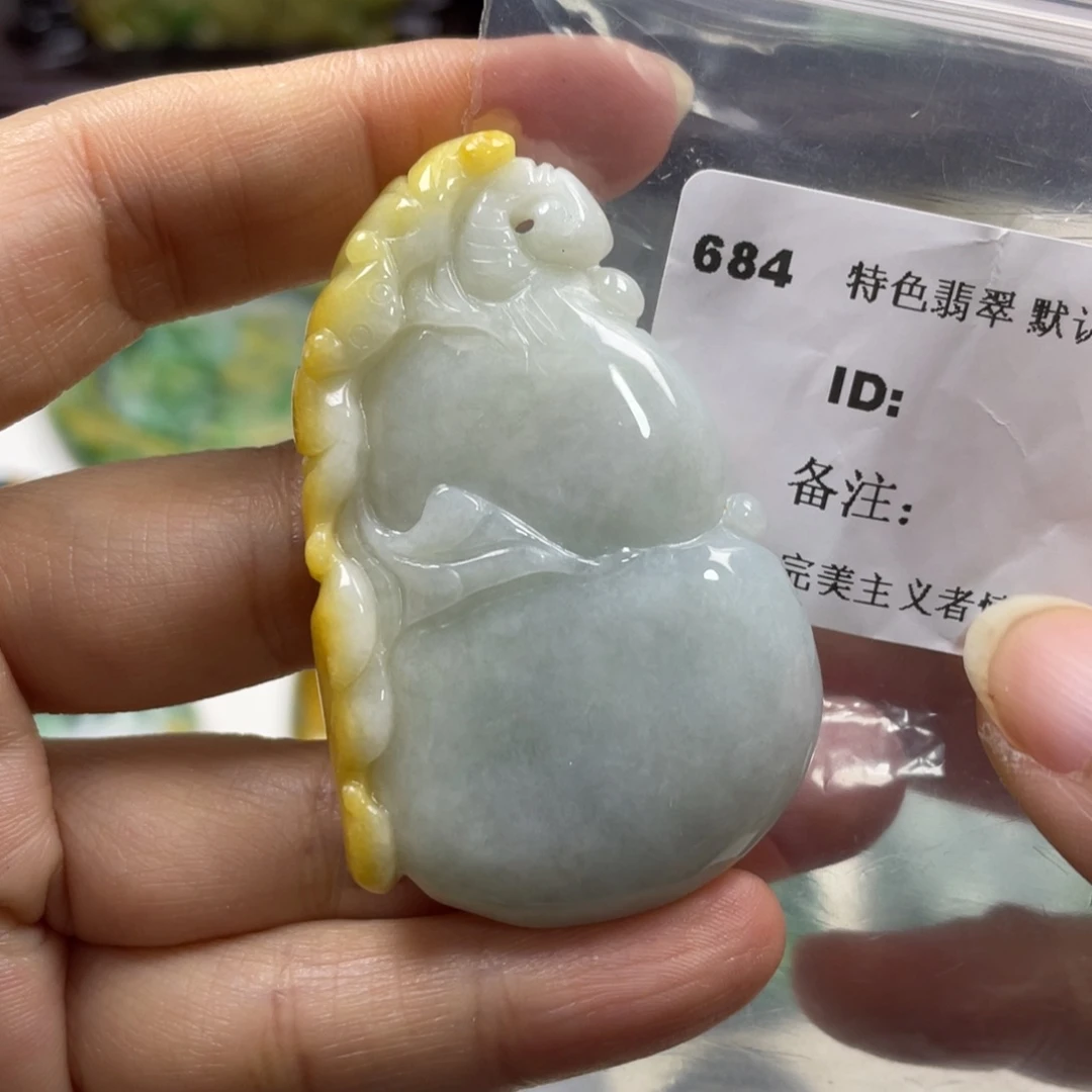 翡翠未镶嵌颈饰牌子