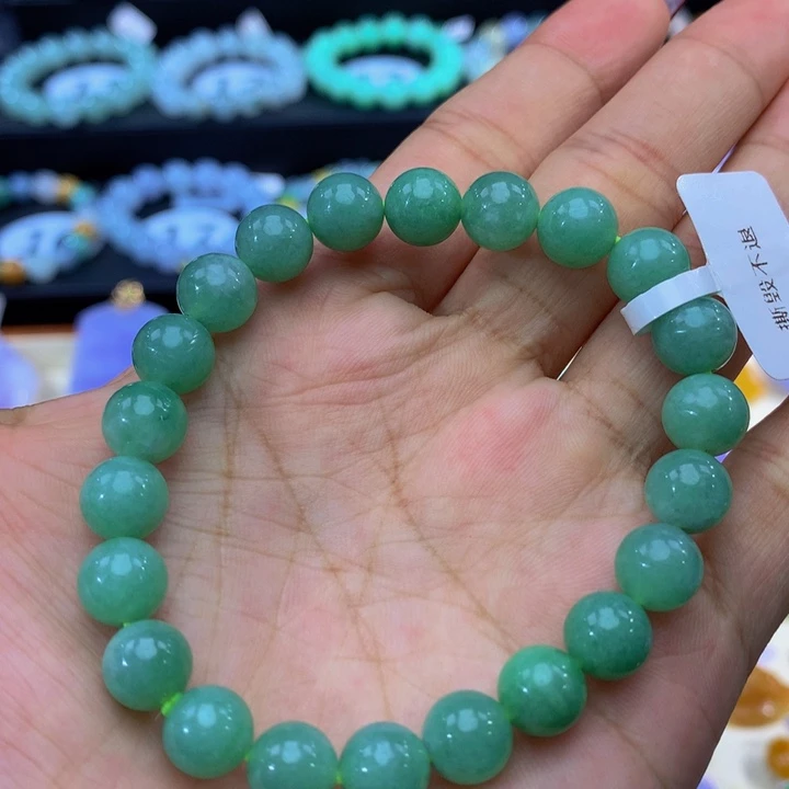 翡翠未镶嵌手链翡翠8+