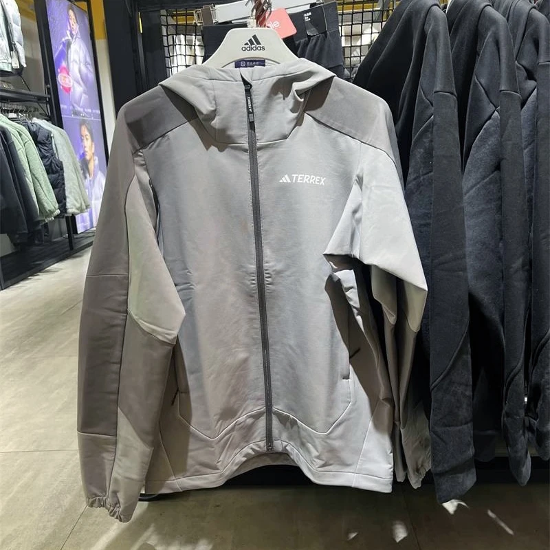 正品Adidas阿迪达斯TERREX男春秋时尚连帽户外运动休闲外套IP0732