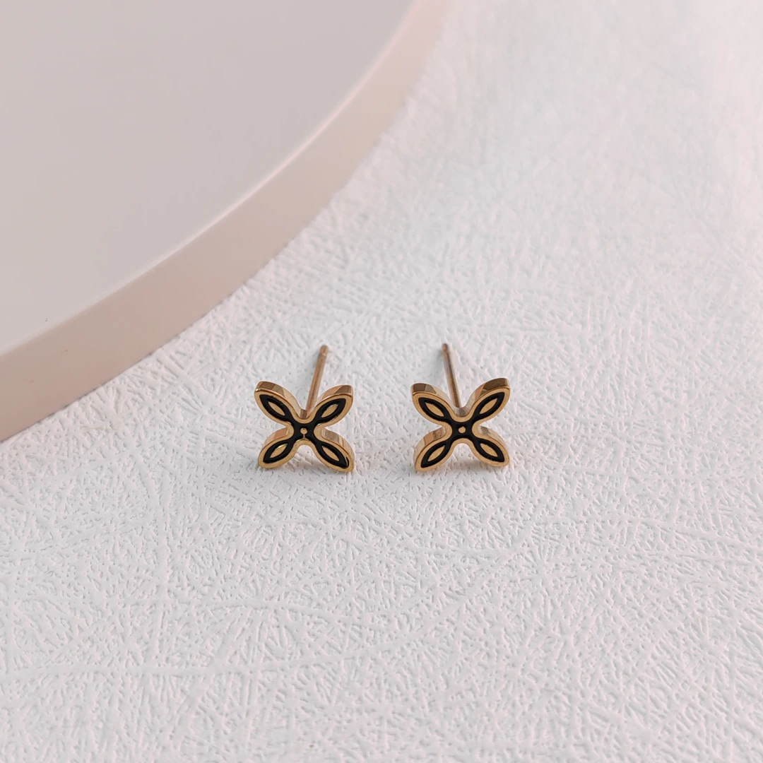 XUPING/旭平首饰 不锈钢珐琅耳饰 欧若风时尚耳钉 GDJ T000898373