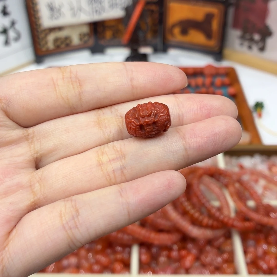 南红玛瑙未镶嵌配饰南红龙桶珠
