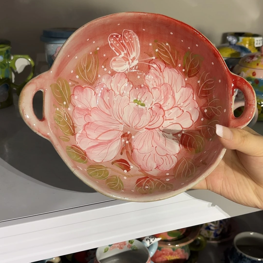 瓷片景德镇手绘高温釉下彩陶瓷茶具