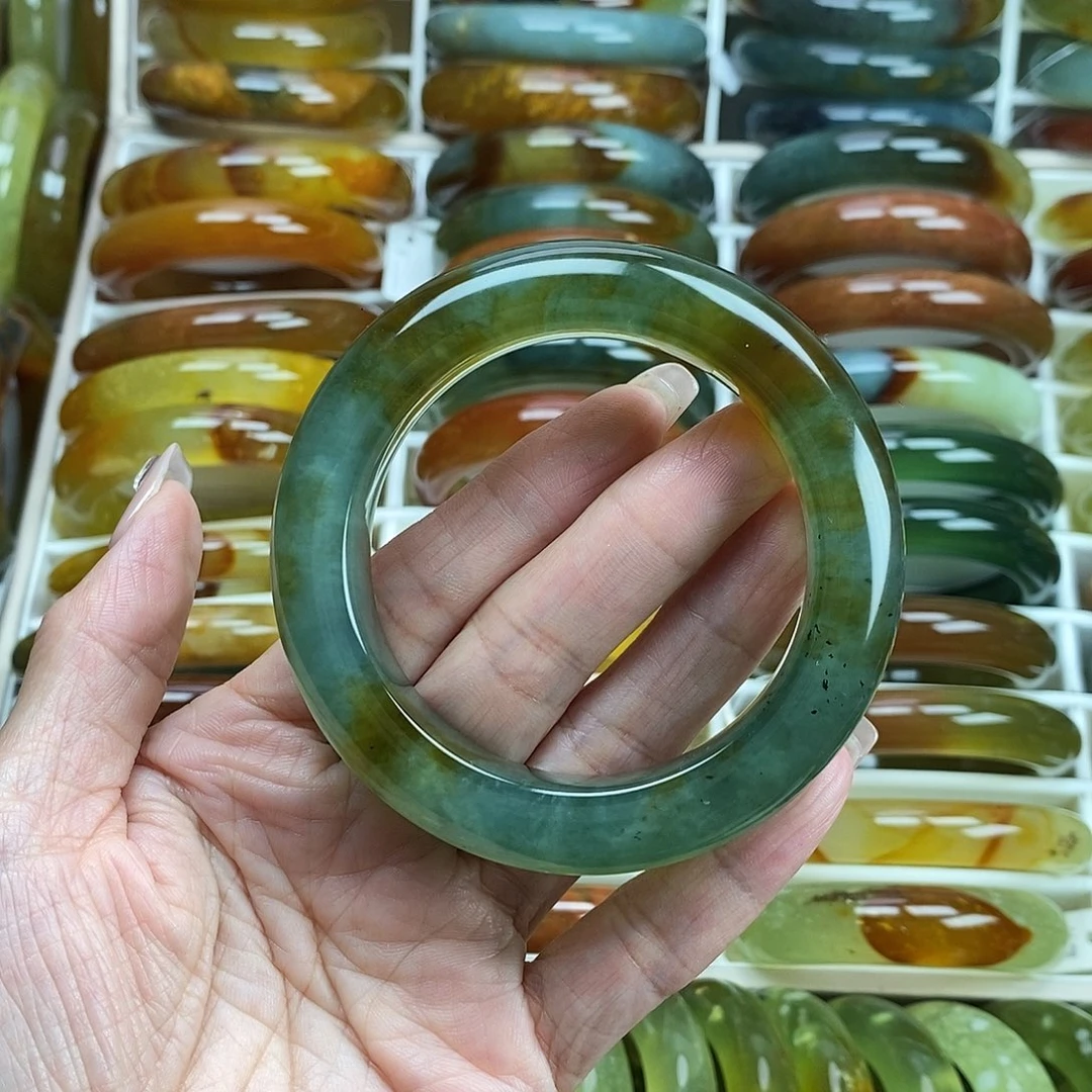 未镶嵌蛇纹石玉手镯56