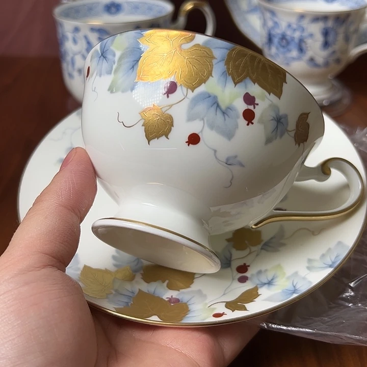 杯日本进口陶瓷杯蝶