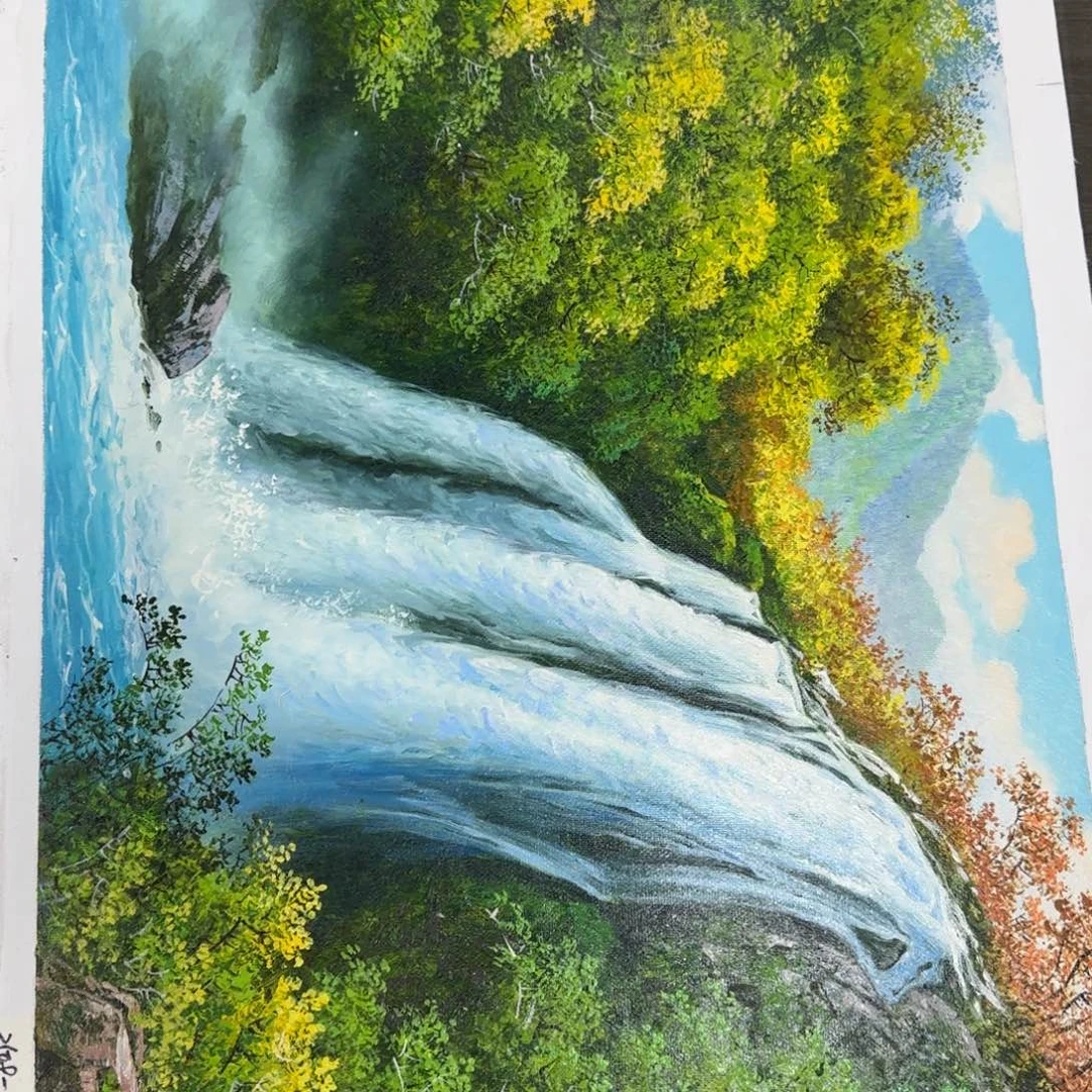 油画加油加油加油努力加油加油