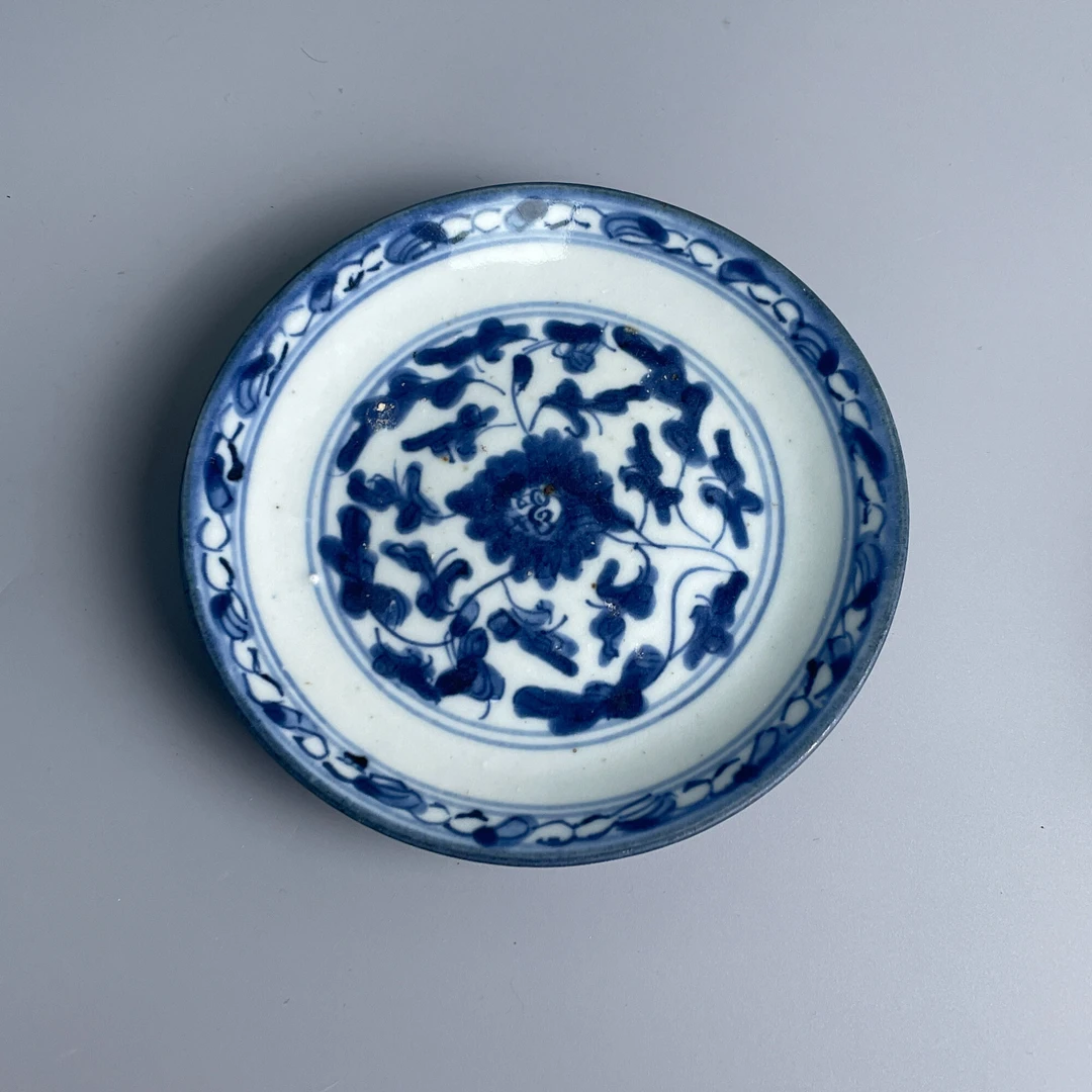 道光青花花卉小盘1-M2XJ8009606