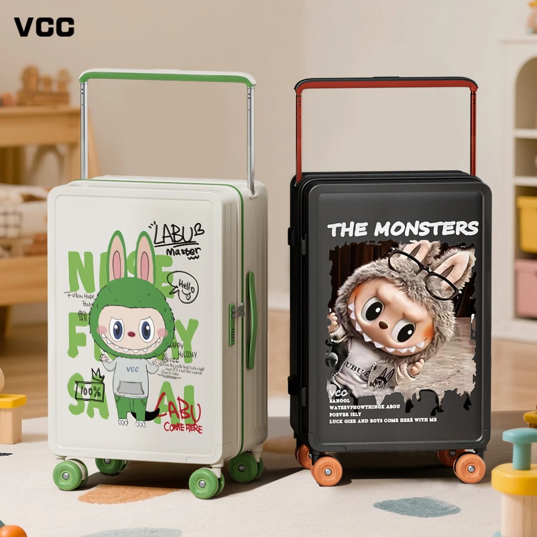 高颜值耐用宽拉杆行李箱女动漫20寸密码2025新款小型登机箱旅行箱