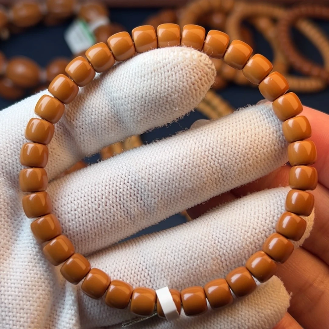 橄榄核手串/手链橄榄核尖直切单圈0.68cm