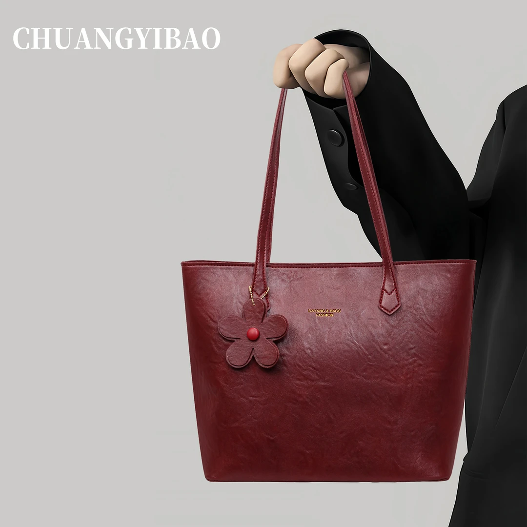 慵懒松弛感大容量托特包女2025新款秋冬高级感新娘婚包通勤单肩包