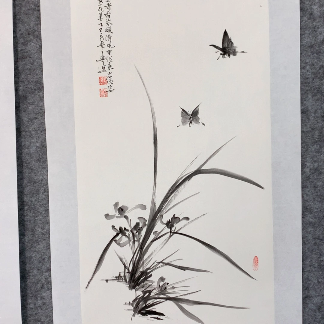 国画花鸟作品写意