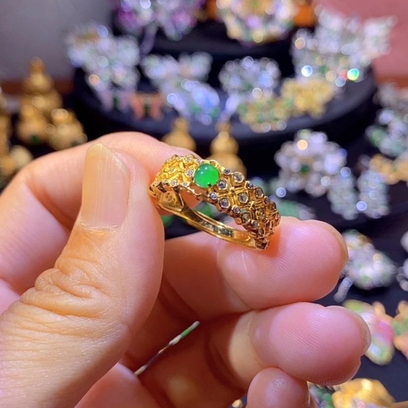 【闪购商品】翡翠挂件银S925镶嵌天然资源