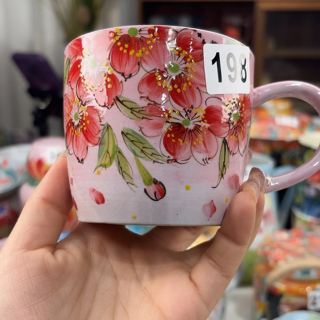 瓷片景德镇手绘高温釉下彩陶瓷茶具