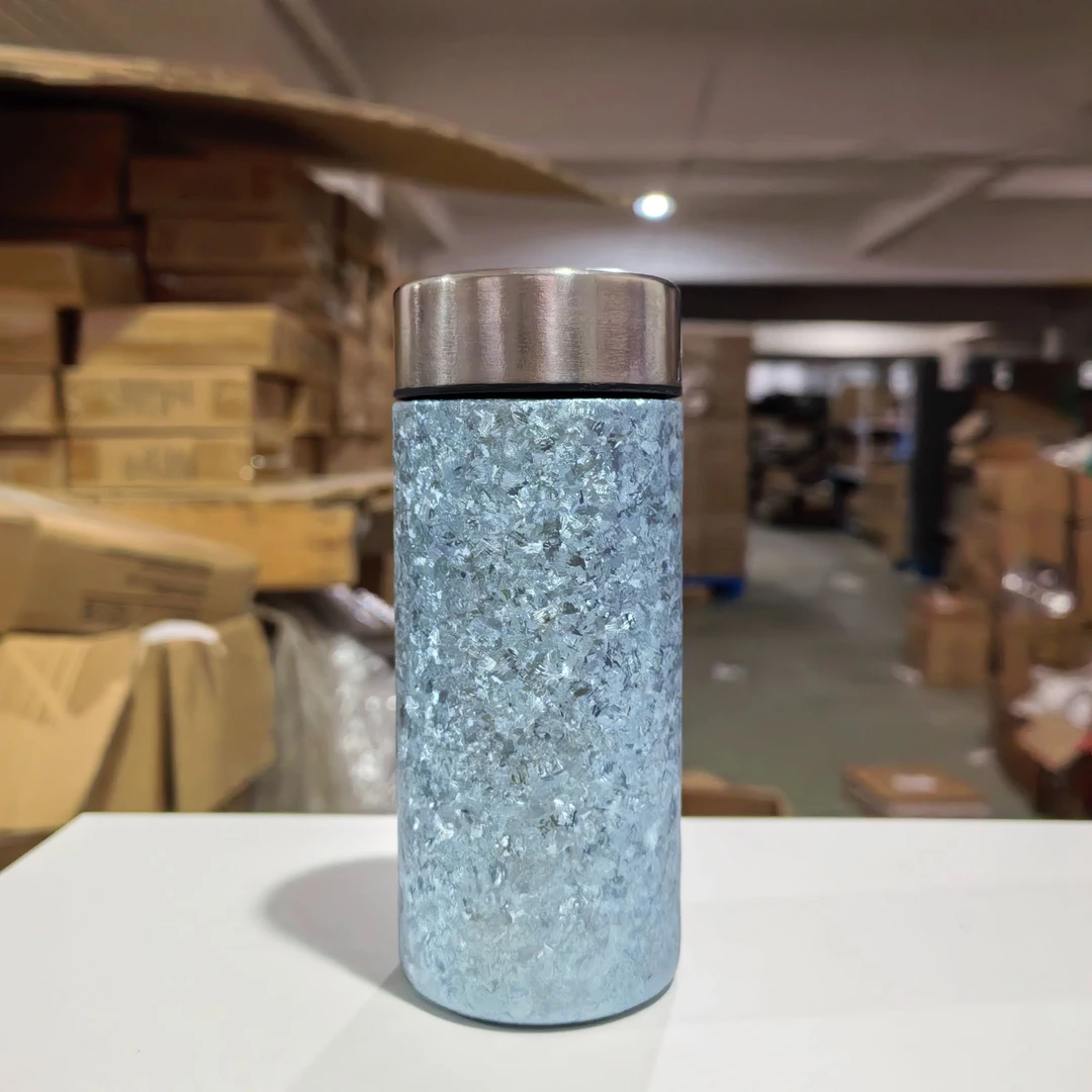 200ml春款纯钛大冰花口袋杯便携简约情侣女士直筒双层