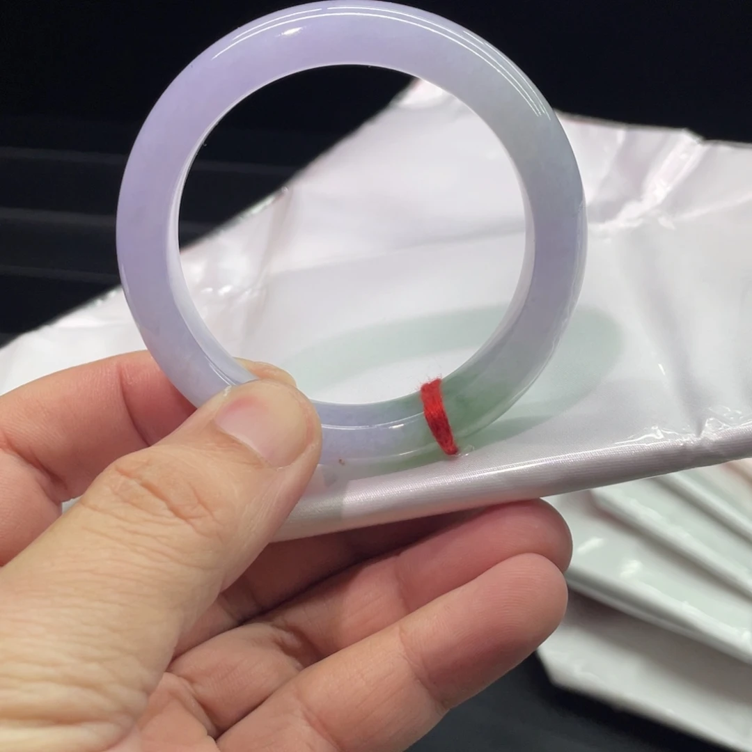 翡翠未镶嵌手镯54正圈