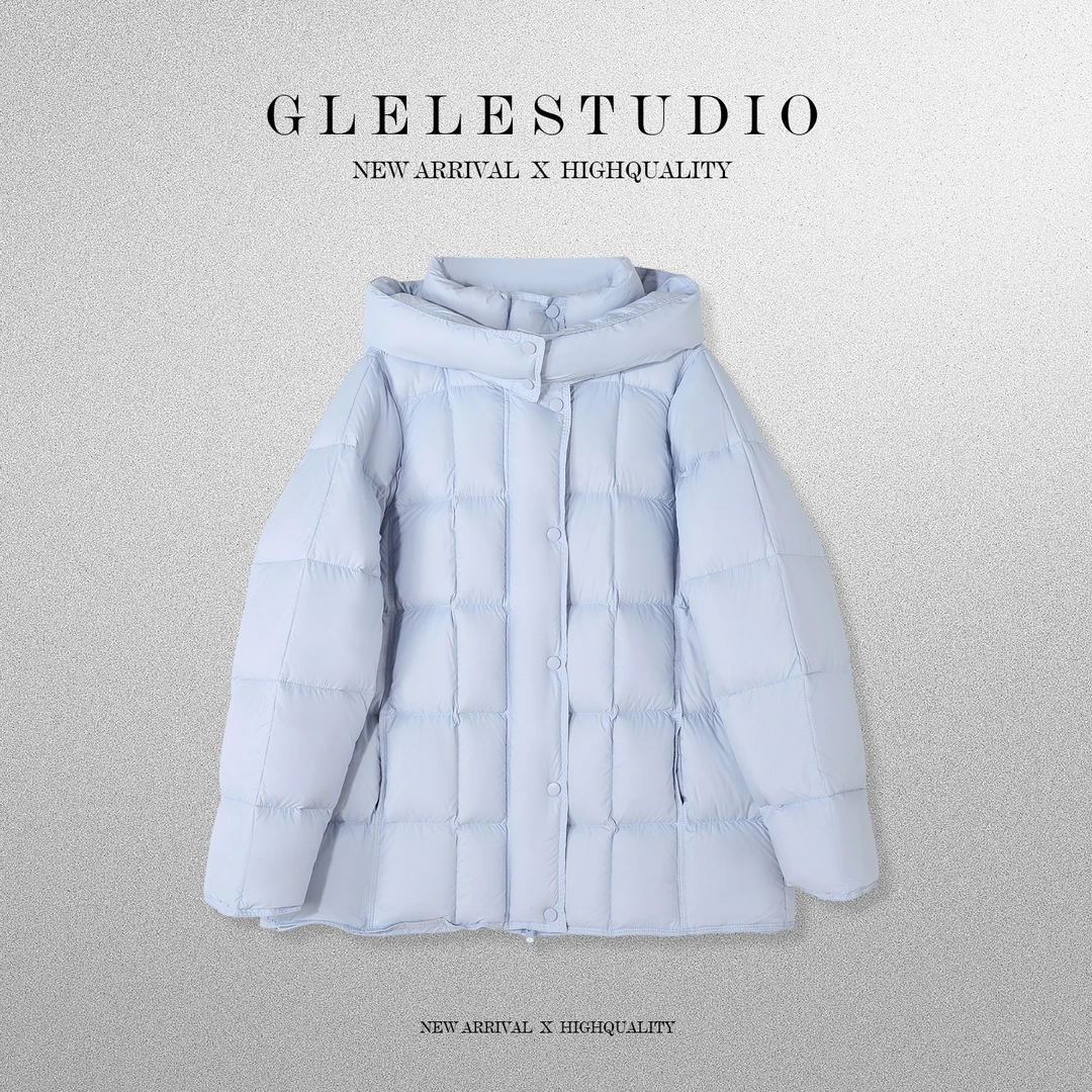 Glele私服「豆腐块羽绒」云朵零压超轻无感锁温羽绒服