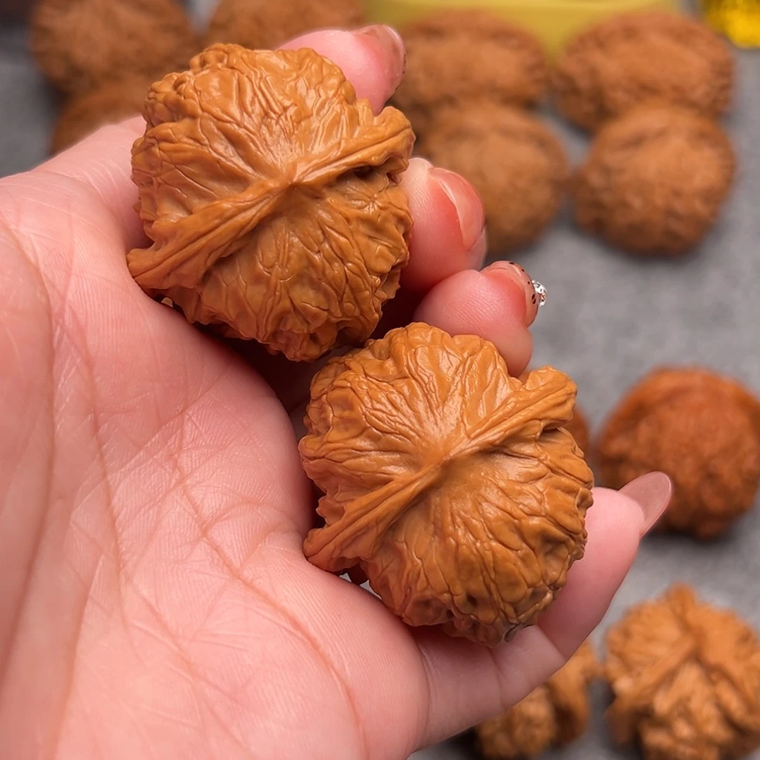 把件文玩核桃精品秒拍价野狼狮子头38+全品重40克