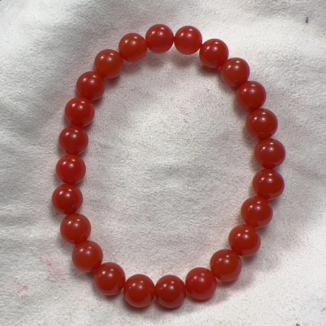 南红玛瑙手串未镶嵌小*雨