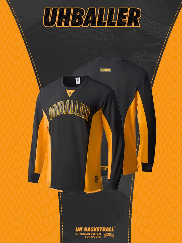 UHBALLER3.0 MANBA蛇纹美式篮球训练长袖高弹速干投篮服