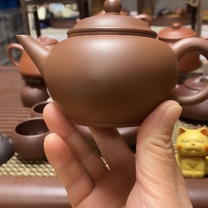 紫砂茶壶水平容量200cc手工制作