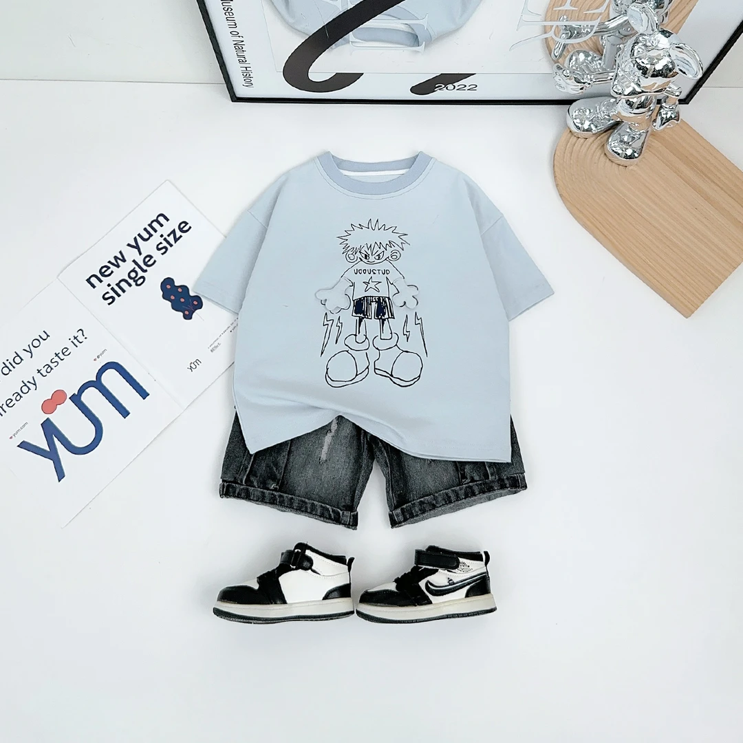 儿童夏装短袖T恤夏季男童夏装2025新款夏季 HZ25341 悠悠童话童装