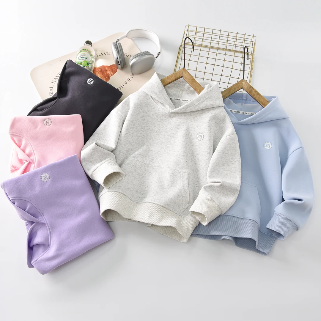 儿童男女童【春款】2025新款【m家帽衫】中大童休闲百搭帽衫