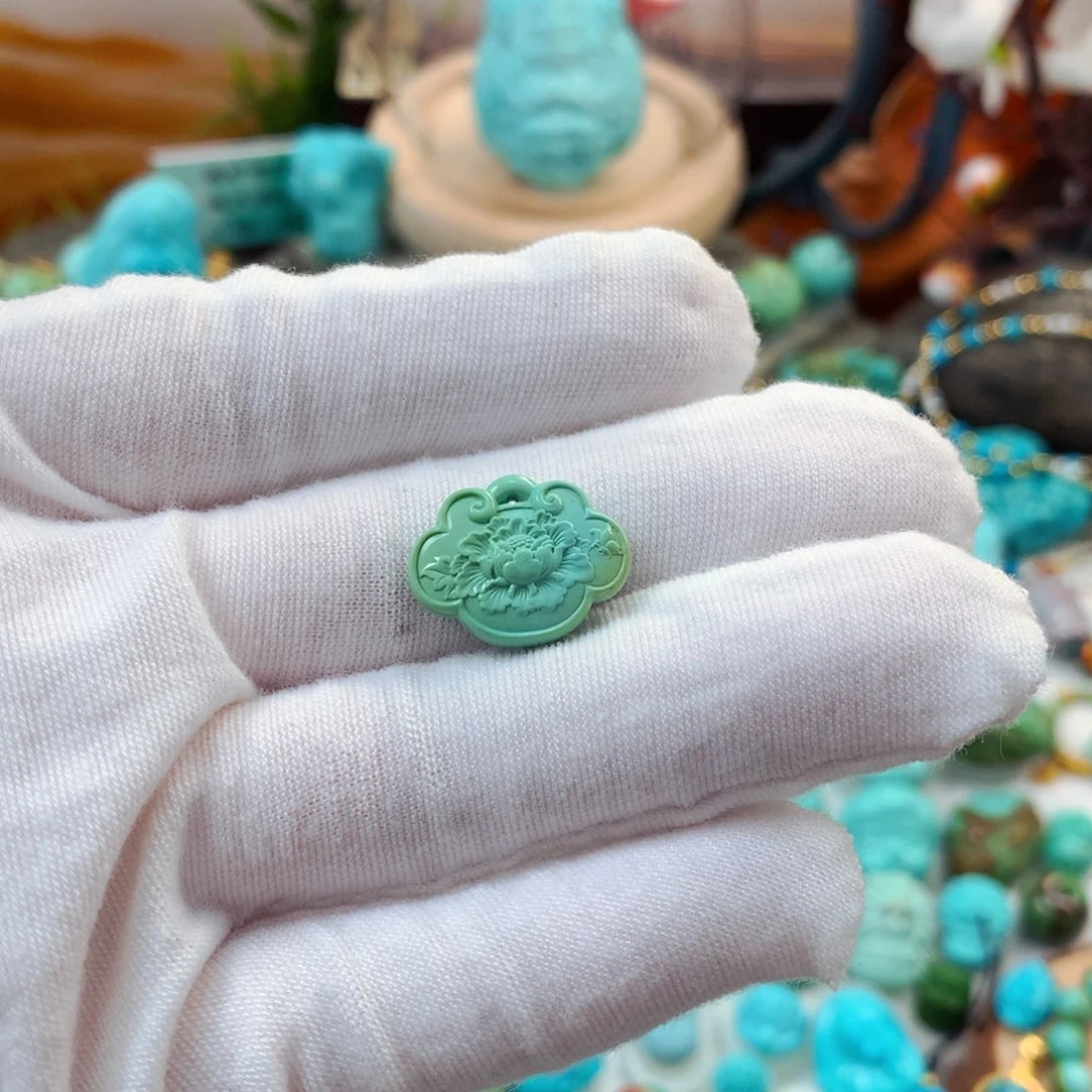 未镶嵌绿松石珠宝半成品